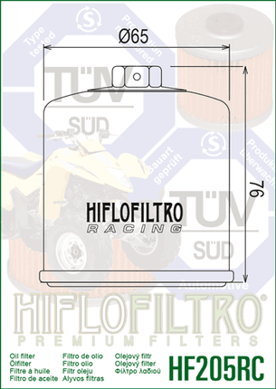 HifloFiltro HF205 Ölfilter passend für Yamaha